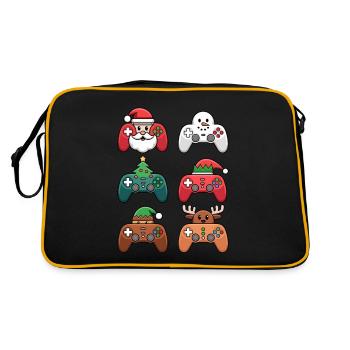 Gamer Gaming Gamer Gaming Noël - Sac Retro - noir/or - Dos