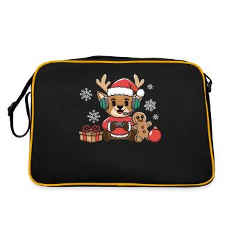 Gamer Gaming Gamer Gaming Noël - Sac Retro - noir/or - Dos