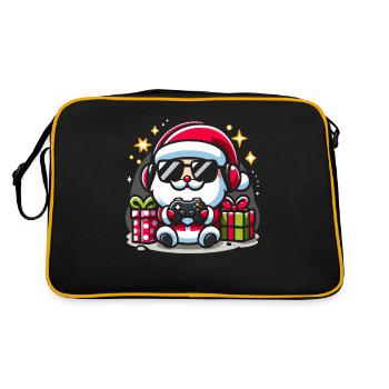 Gamer Gaming Gamer Gaming Noël - Sac Retro - noir/or - Dos