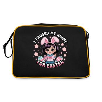 J’ai mis mon anime en pause pour Pâques - Sac Retro - noir/or - Dos