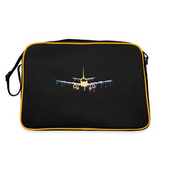 plane - Retro Bag - black/gold - Back