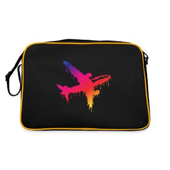 plane - Retro Bag - black/gold - Back