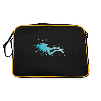 Diver - Retro Bag - black/gold - Back