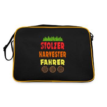 Harvesters - Retro Bag - black/gold - Back
