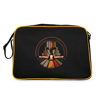 Skydiver retro - Retro Bag - black/gold - Back