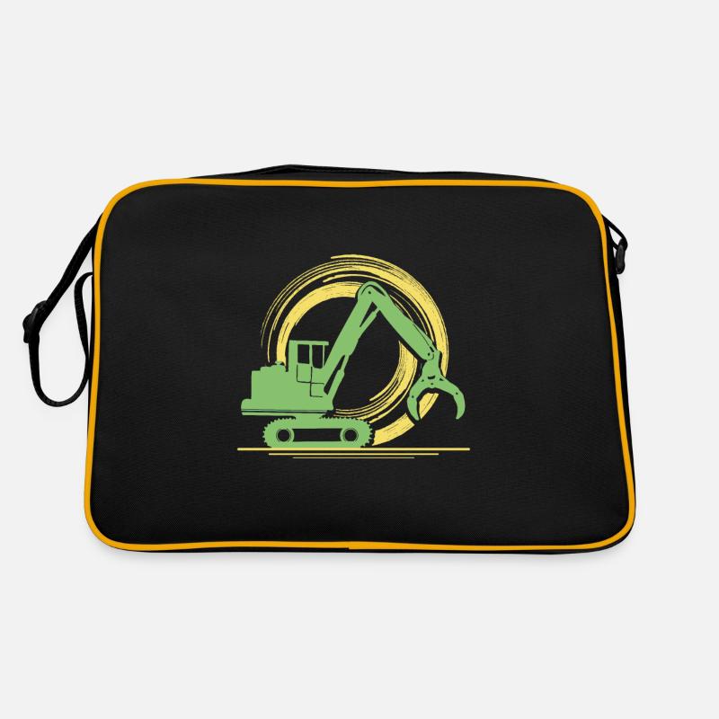 Harvester - Retro Tasche - Schwarz/Gold