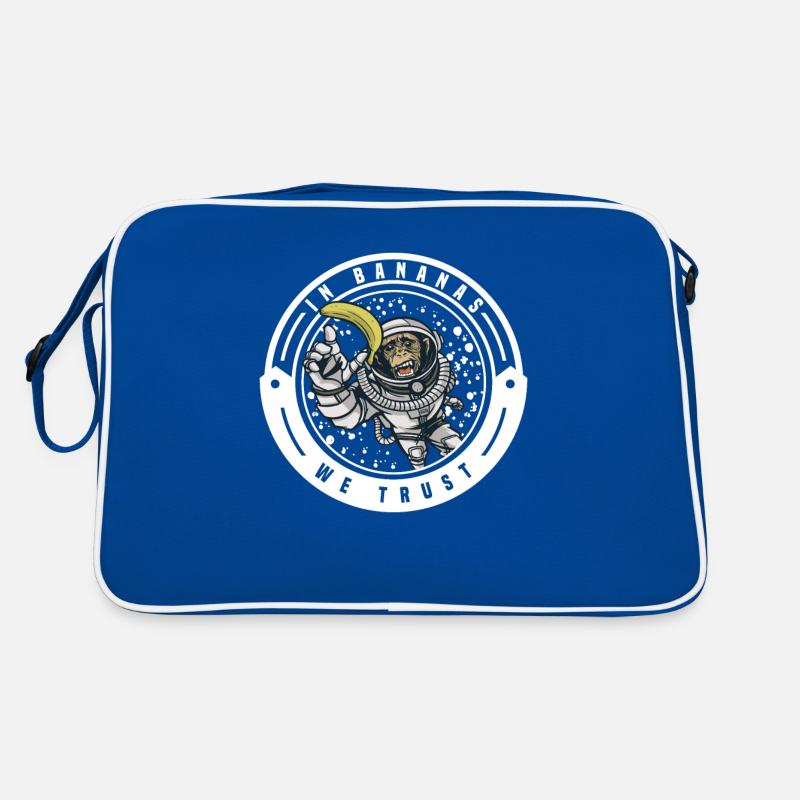 Monkey chimpanzee monkey monkey monkeys banana monkey monkey monkey Retro Bag