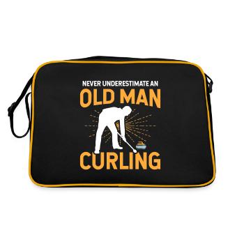 Sport Sports d’hiver Sport de balle Curling - Sac Retro - noir/or - Dos
