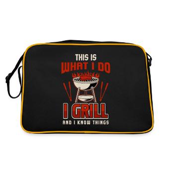 Barbecue Grill Grill Accessoires BBQ Grill Master Grill Grill - Sac Retro - noir/or - Dos