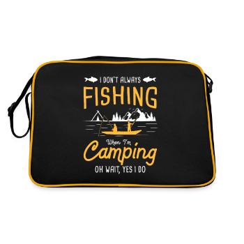 Pêche Sportive Pêche Poisson Hameçons Pêche - Sac Retro - noir/or - Dos