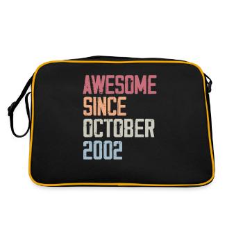 Bogosse born in October 2002 - Fête d'anniversair - Retro Bag - black/gold - Back