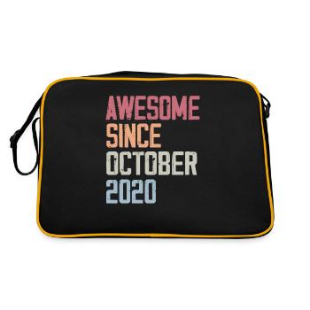 Bogosse born in October 2020 - Fête d'anniversair - Retro Bag - black/gold - Back