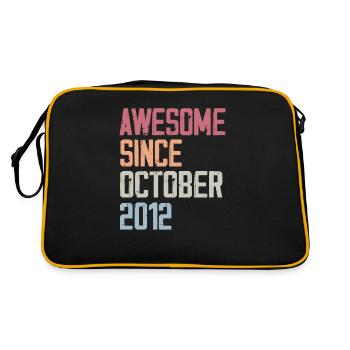 Bogosse born in October 2012 - Fête d'anniversair - Retro Bag - black/gold - Back