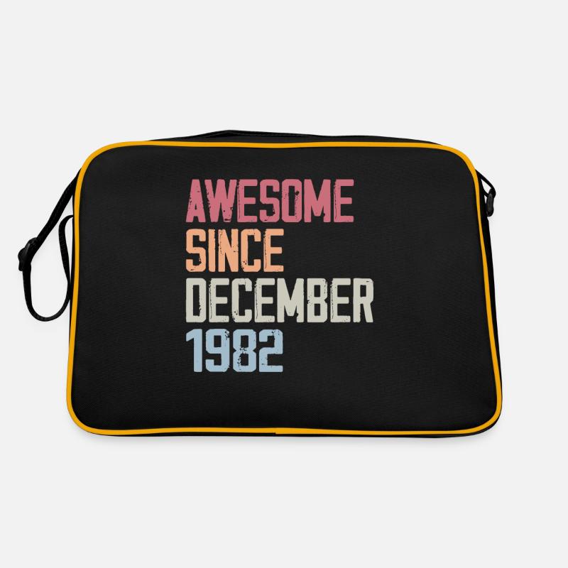 Anniversaire Décembre 1982 L’original 1982 Décembr Sac Retro