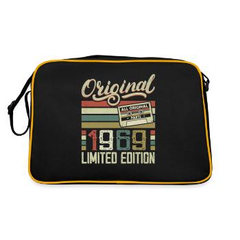 Vintage 1969 Retro Birthday Gift 1969 - Retro Bag - black/gold - Back