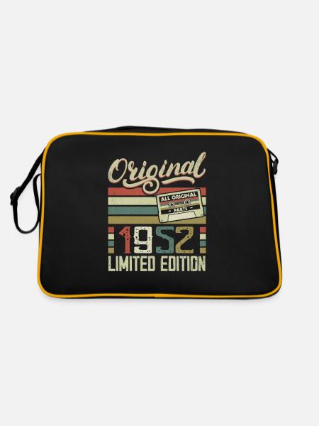 Vintage 1952 Cadeau D'anniversaire Rétro 1952 - Sac Retro - noir/or - Dos