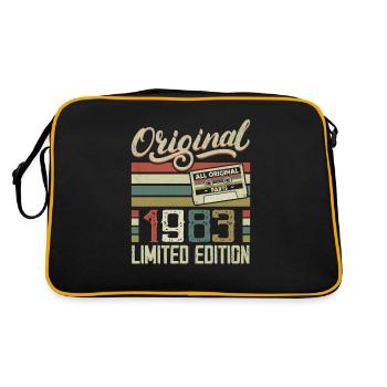 Vintage 1983 Retro Birthday Gift 1983 - Retro Bag - black/gold - Back