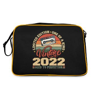 Vintage 2022 Cadeau D'anniversaire Retro 2022 - Sac Retro - noir/or - Dos