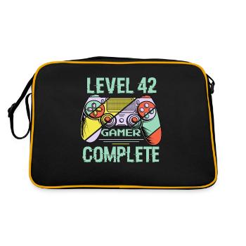 Niveau 42 complète 42 Ans Gamer Level 42 Complete - Sac Retro - noir/or - Dos