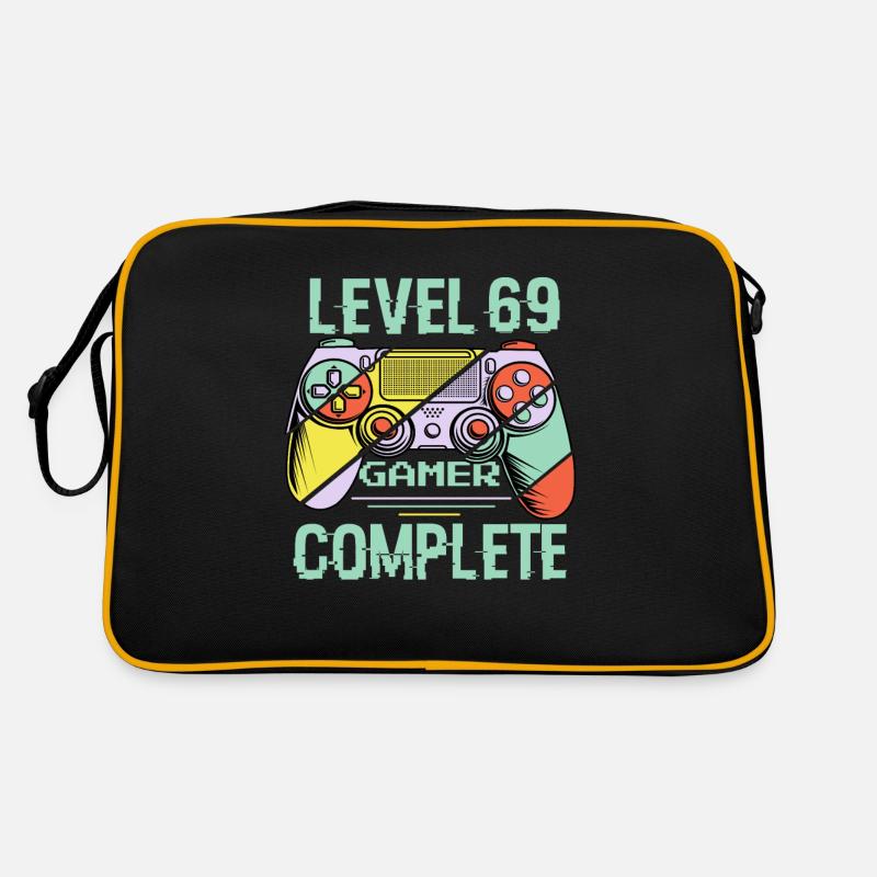 Niveau 69 complète 69 Ans Gamer Level 69 Complete Sac Retro