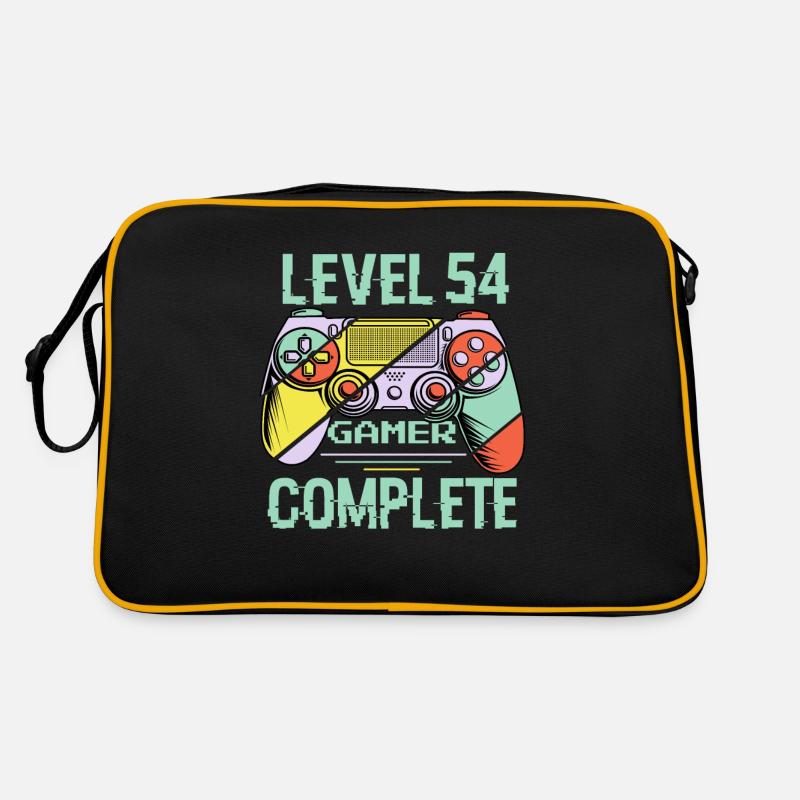 Niveau 54 complète 54 Ans Gamer Level 54 Complete Sac Retro