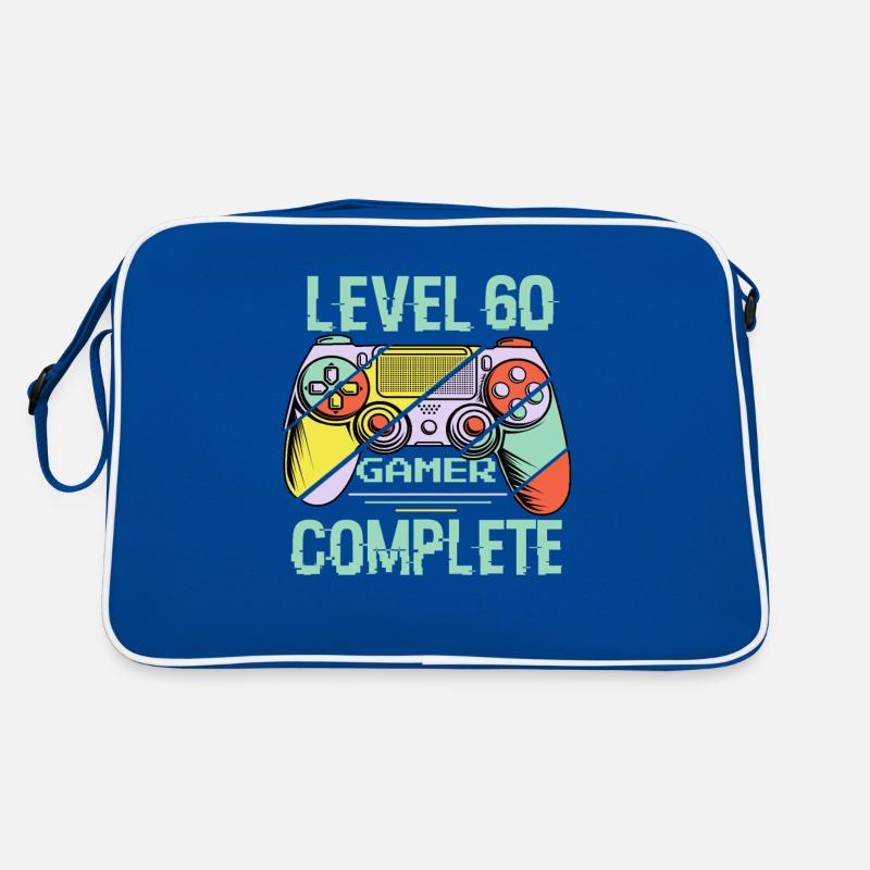 Niveau 60 complète 60 Ans Gamer Level 60 Complete Sac Retro