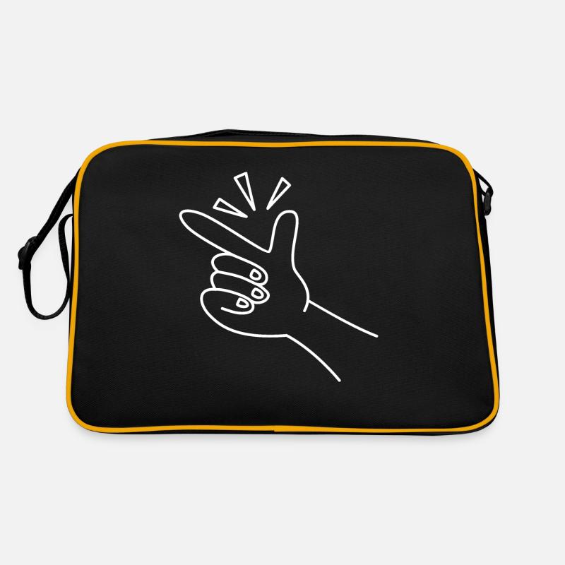 Finger Hand Geste Retro Tasche