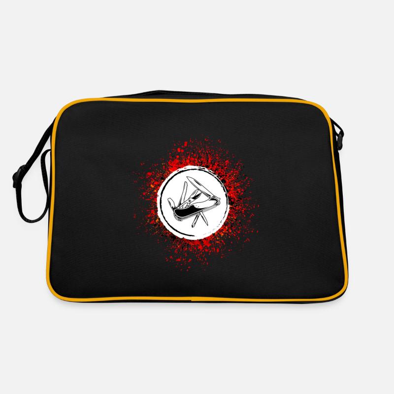 Pocket knife icon Retro Bag