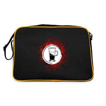 Icône du café - Sac Retro - noir/or - Dos