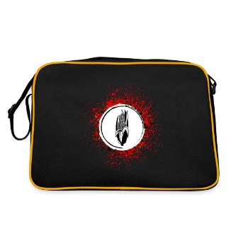 Mais symbol - Retro Tasche - Schwarz/Gold - Hinten
