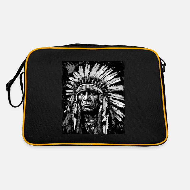 Crâne de chef indien Apache Sac Retro