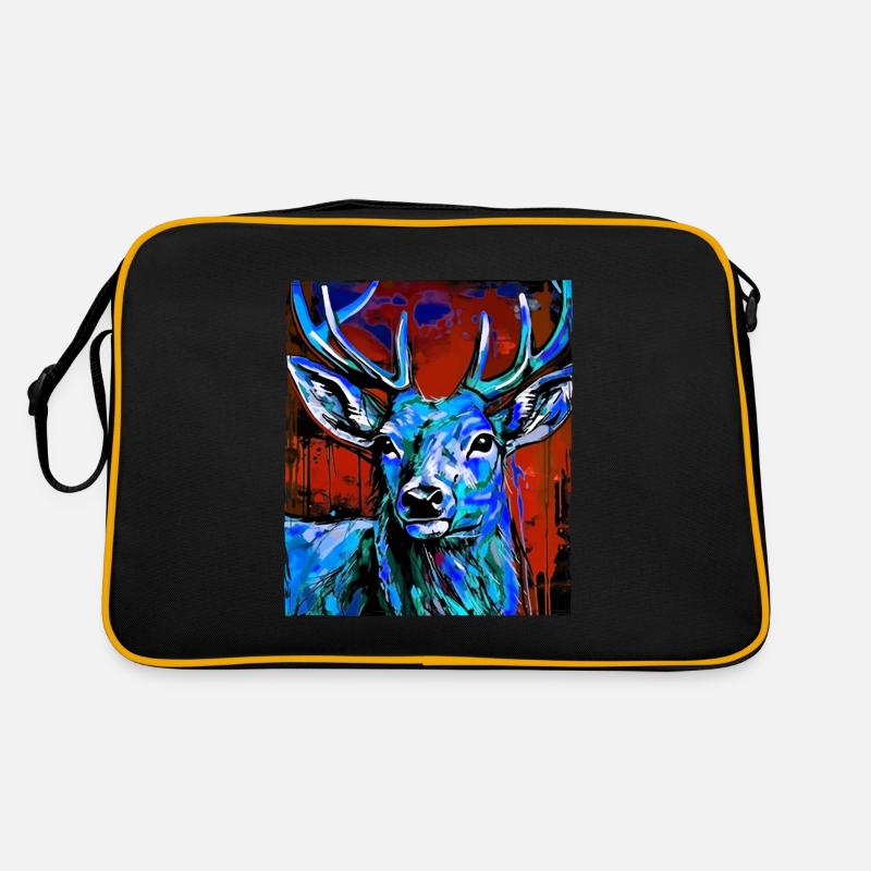 Deer Portrait Retro Bag