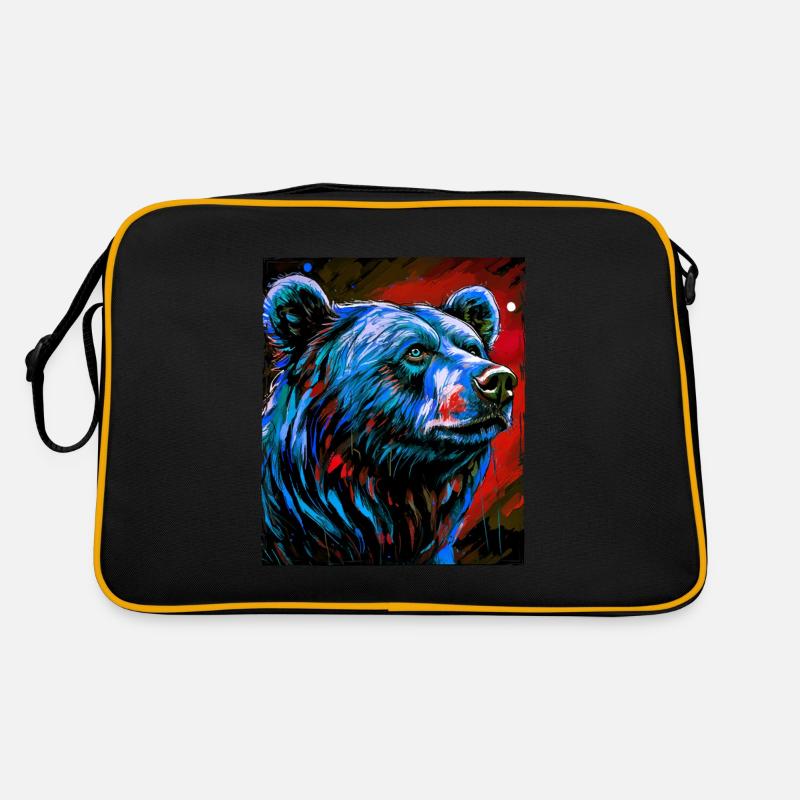 Bear Portrait Retro Bag