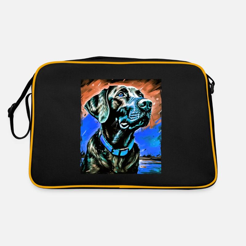 Portrait de chien labrador Sac Retro