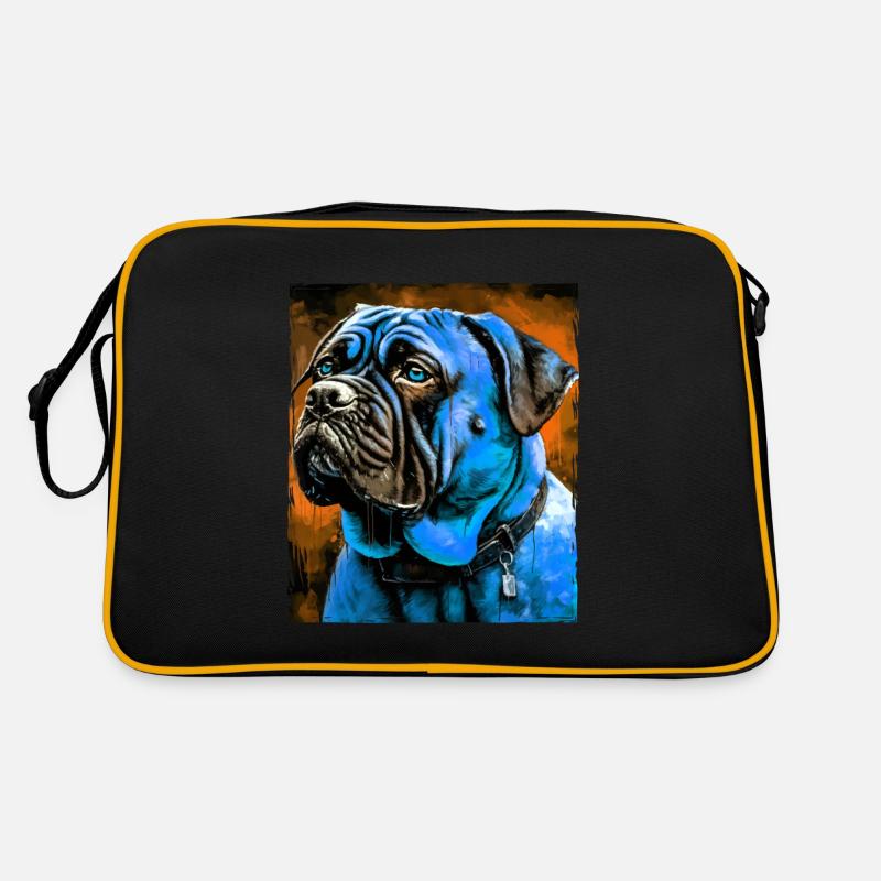 Mastiff Dog Portrait Retro Bag