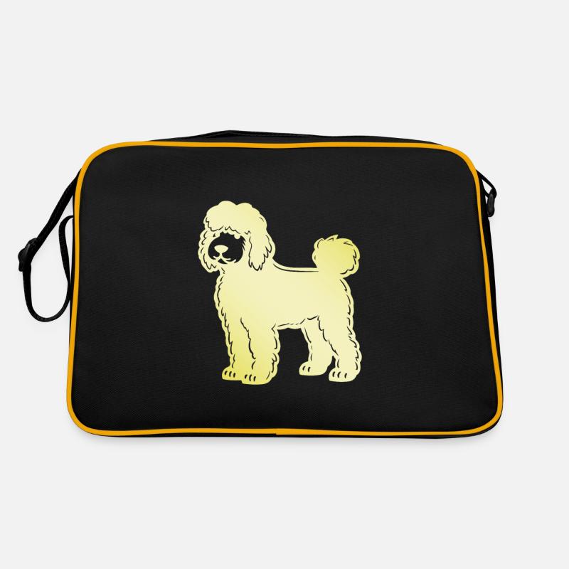 Poodle Hund Silhouette Retro Tasche
