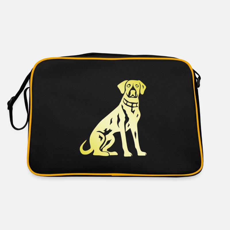 Silhouette de chien dalmatien Sac Retro