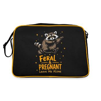 Pregnancy New Mom Candy Heart Cute Baby Reveal - Retro Bag - black/gold - Back