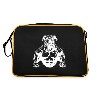 Muscle du chien Gym d’entraînement pour chien - Sac Retro - noir/or - Dos