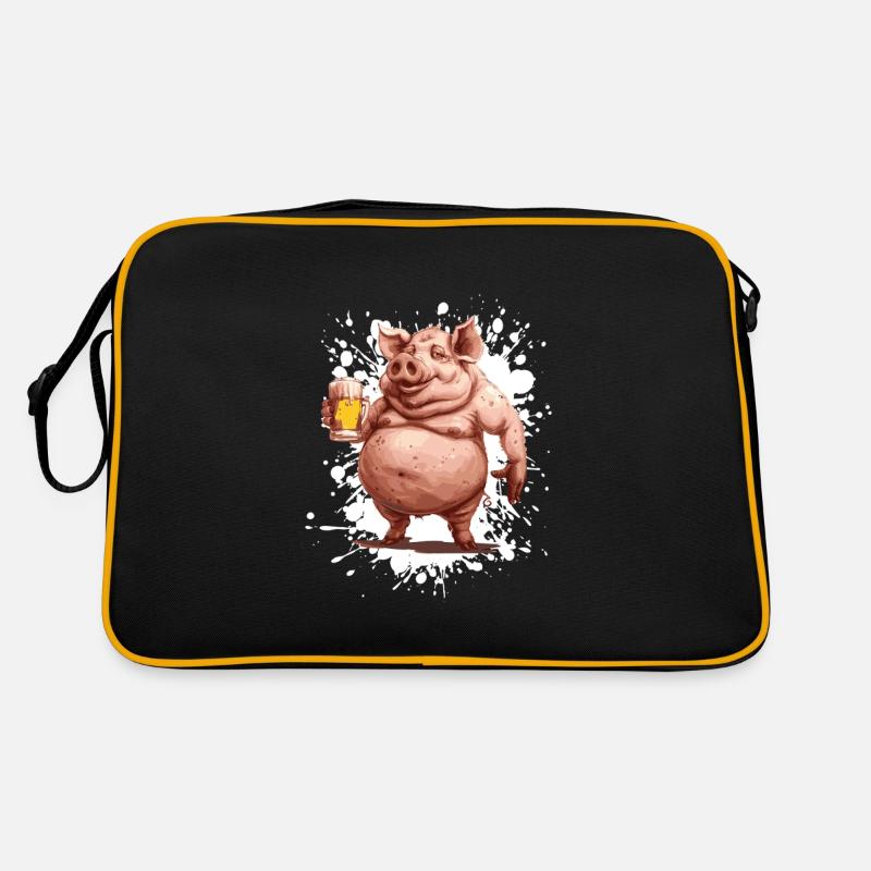 Pork Beer Funny Retro Bag