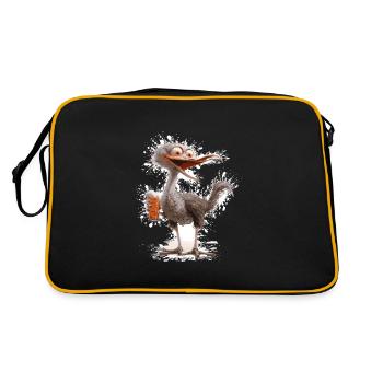 Strauss Bière Drôle - Sac Retro - noir/or - Dos