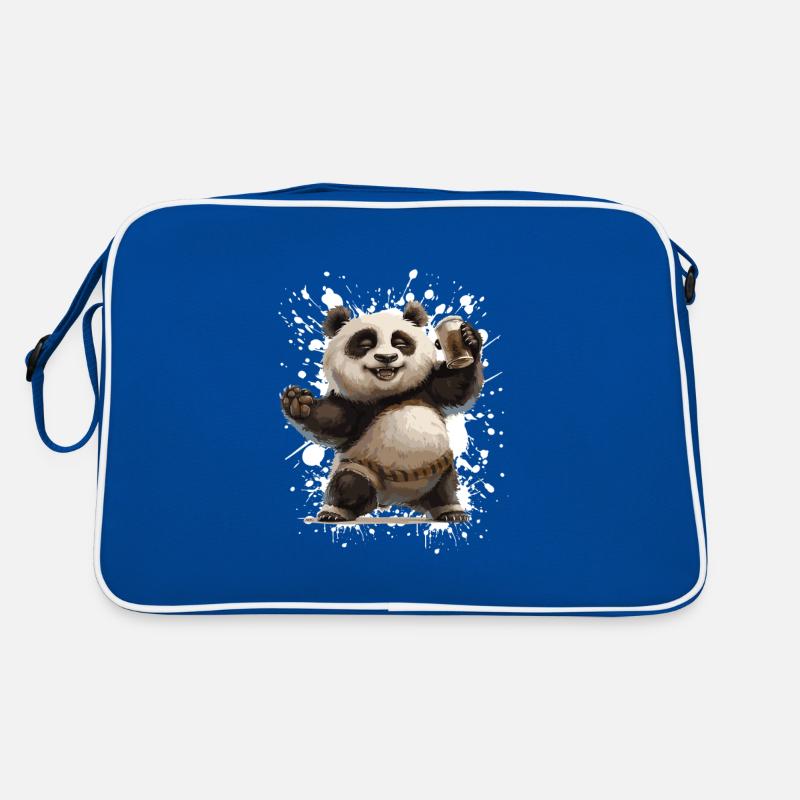 Panda Bière Drôle Sac Retro