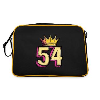 54 Number Crown - Retro Bag - black/gold - Back