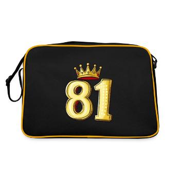 81 Number Krone - Retro Bag - black/gold - Back