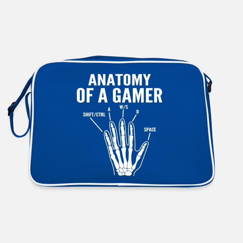Anatomie eines Gamers Retro Tasche