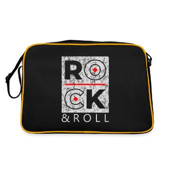 Rock & Roll Rock N Roll Rock AND Roll - Retro Bag - black/gold - Back