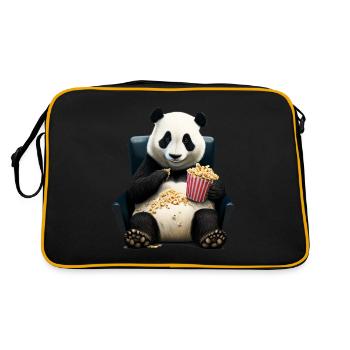 Popcorn - Retro Bag - black/gold - Back