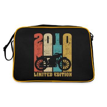 Vintage Moto 2010 Rétro Cadeau D'anniversaire - Sac Retro - noir/or - Dos