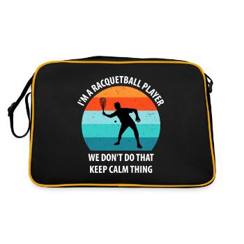Racqueetball - Retro Bag - black/gold - Back