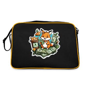 Renard mignon - Sac Retro - noir/or - Dos